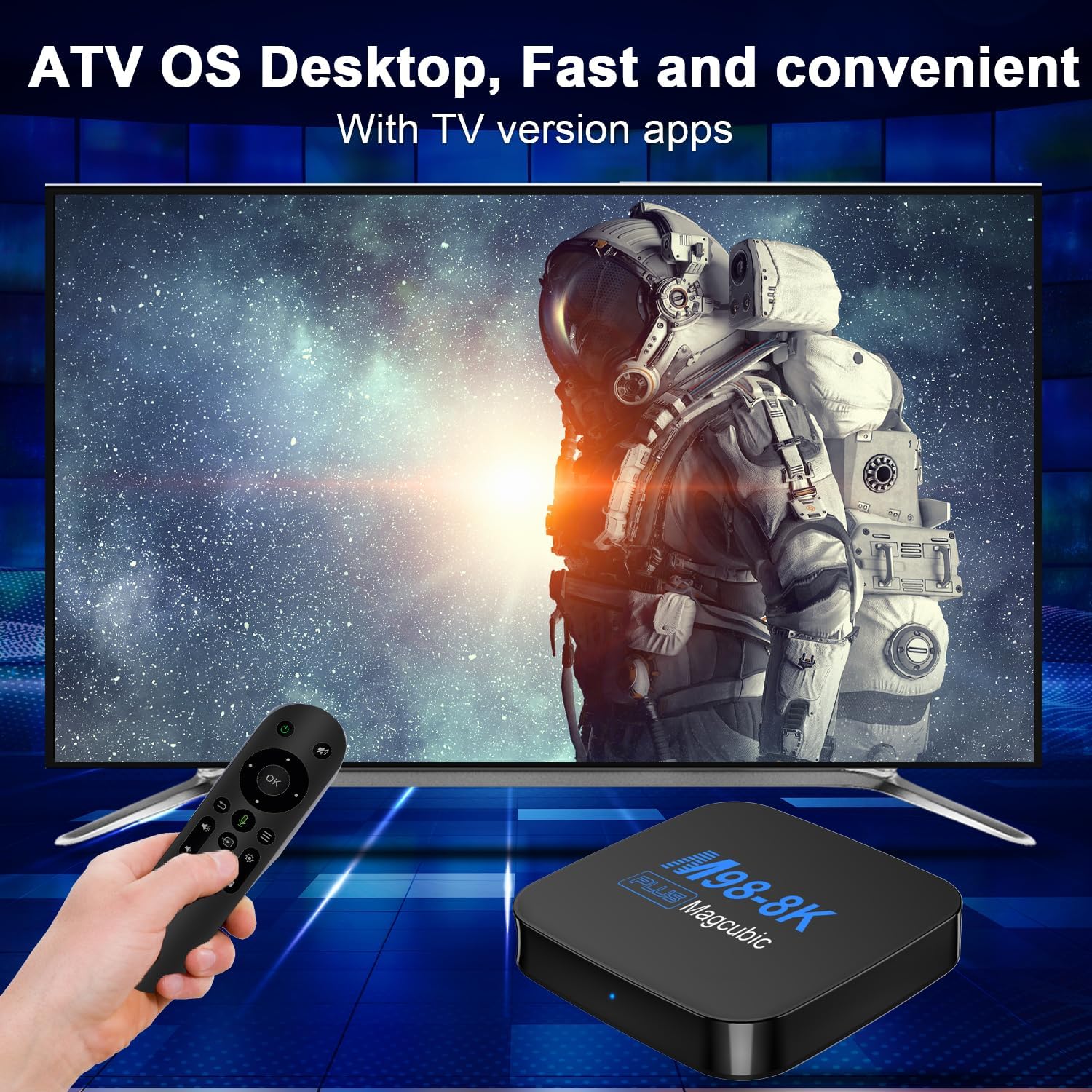 TV Box Android 13.0 TV Box, 2GB 16GB Allwinner H618 Cortex-A53 Android Box Support YouTube/Prime Video/Netflix 4K HDR H.265 HEVC 2.4G/5G WiFi BT5.0 with Remote Control