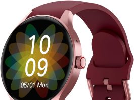 bingofit womens smartwatch with phone function 143 inch amoled touchscreen fitness watch fitness tracker with heart rate