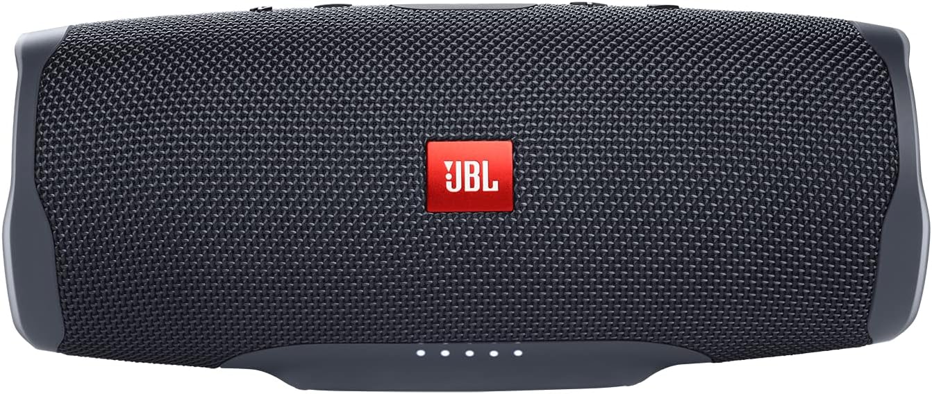 JBL Charge Essential 2 - Portable Waterproof Speaker with Power Bank in Black - Waterproof - 20 Hours Battery Life