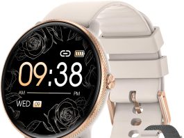 smartwatch womens phone function 139 inch amoled hd full touch screen fitness watch tracker with heart rate spo2 sleep m